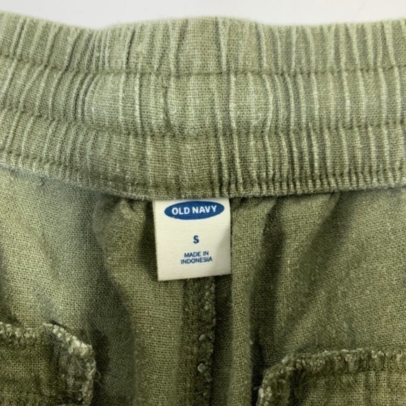 Old Navy Hunter Green Linen & Rayon Shorts Size XS - Picture 3 of 5